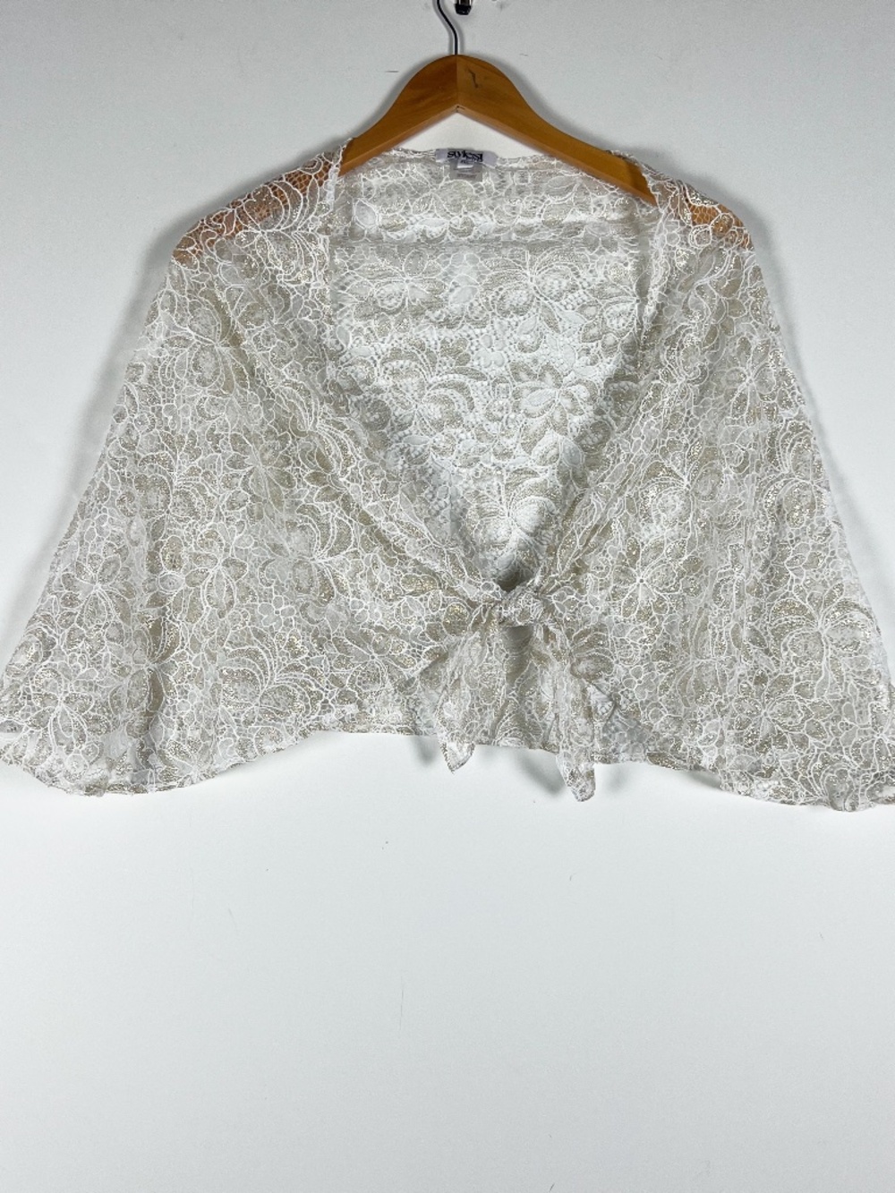 Stylest System Aqualace Quick-Dry Sarong Swim Cover Up Skirt Gold Floral Lace OS